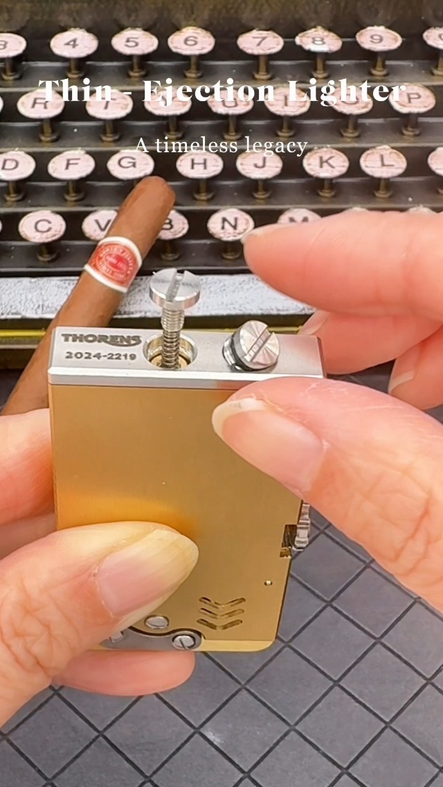 Encendedor mecánico vintage cobre resistente al viento miniatura 7