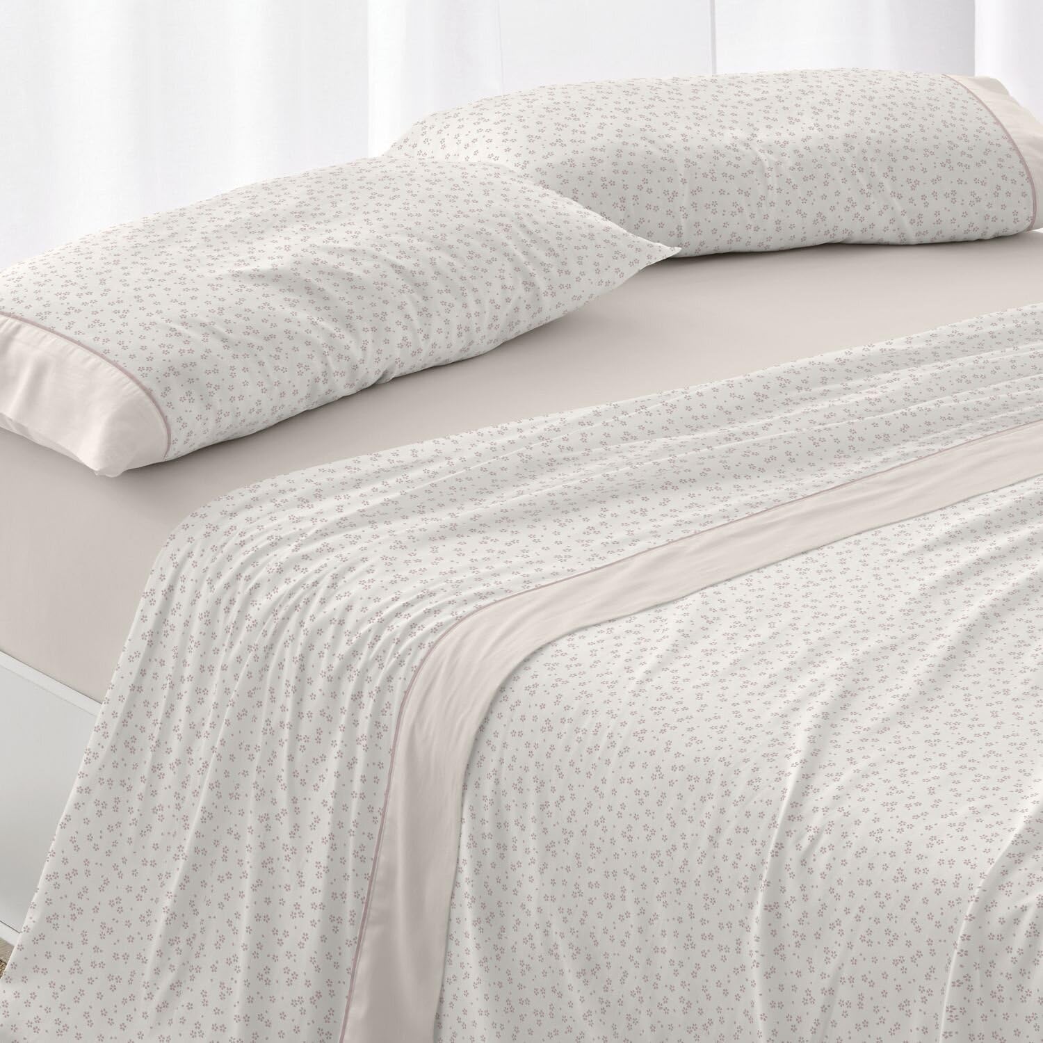 Burrito Blanco | Bedding Set | Bed 135 cm Design 539 | Beige (135 x 190/200 cm.)