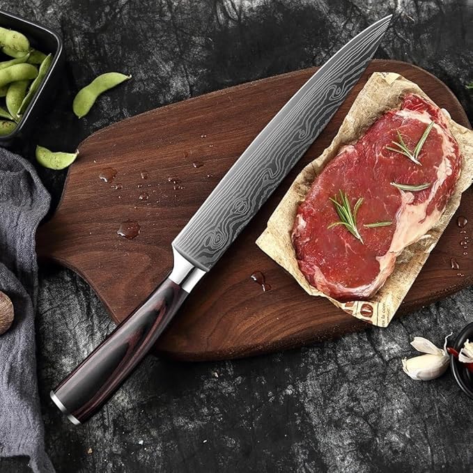 Set Cuchillos Cocina 8 Piezas Acero Inoxidable Base miniatura 5