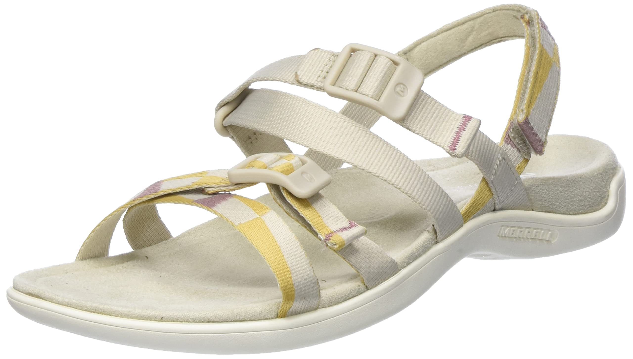 Merrell District 3 Backstrap Web-Oyster, Sandalia Mujer