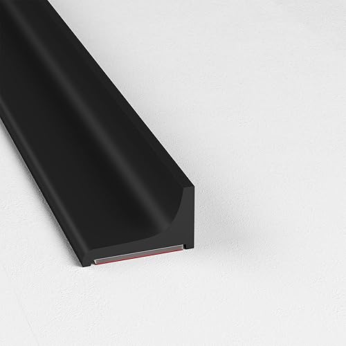 Miniatura 9 de Protector de silicona de 39 pulgadas para fregadero de cocina, barrera de protección contra salpicaduras de umbral de ducha, tira de barrera de agua