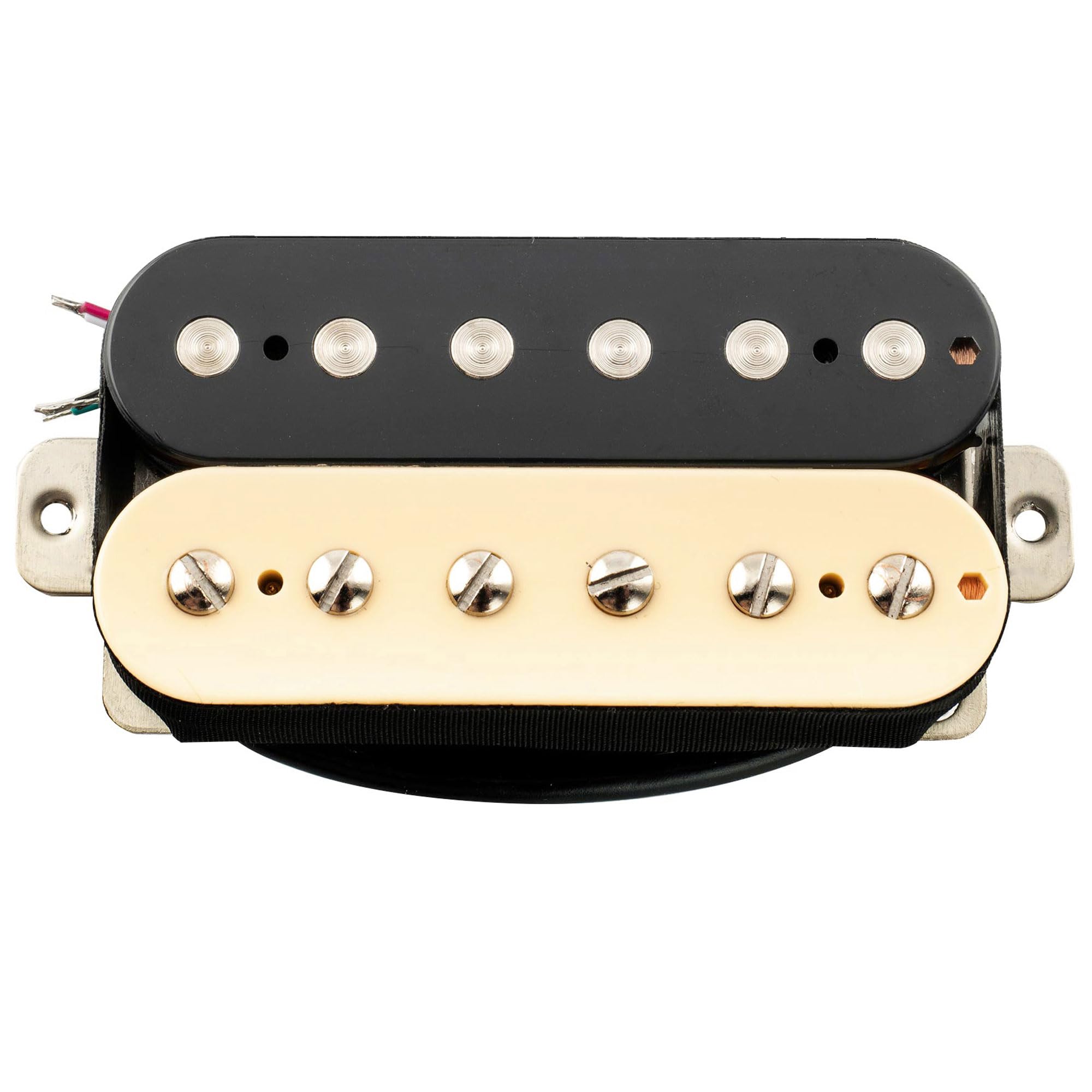 Musiclily Pro LP-OBLA Alnico 5 Micro Humbucker Découvert Chevalet Pickup pour Guitare électrique, Zebra