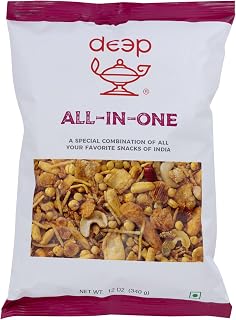 Deep All In One Special Combination Mix Chawanu Namkeen Ready to Eat Snacks - 12 oz/340gram | Home style Indian Mixture | Crispy & Crunchy Traditional Namkeen | Mildly Spiced & Flavorful