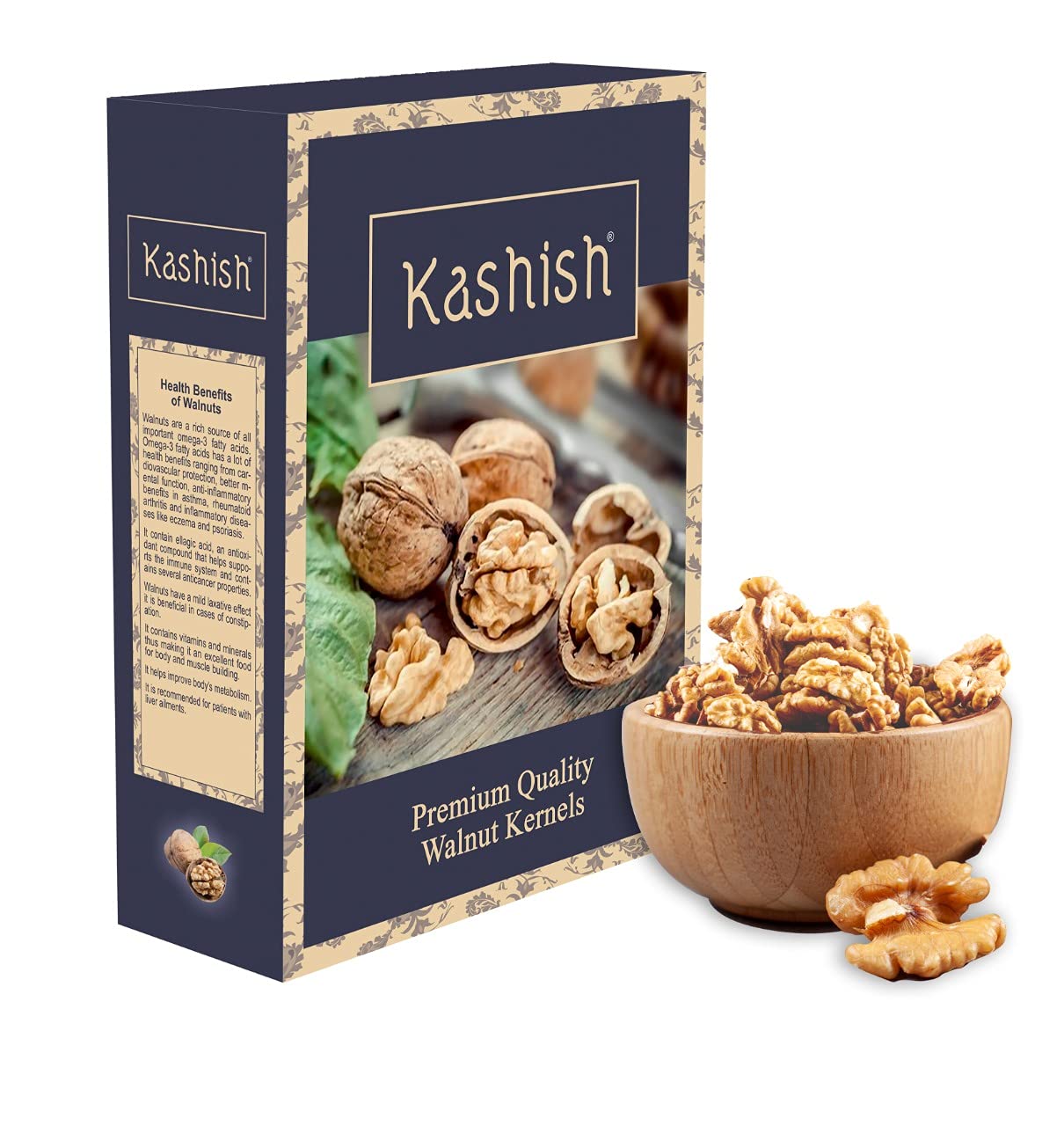 GREEN TREE KASHISH Extra Light Pure Halves Walnut Kernels, Walnut without Shell/Akhrot Giri