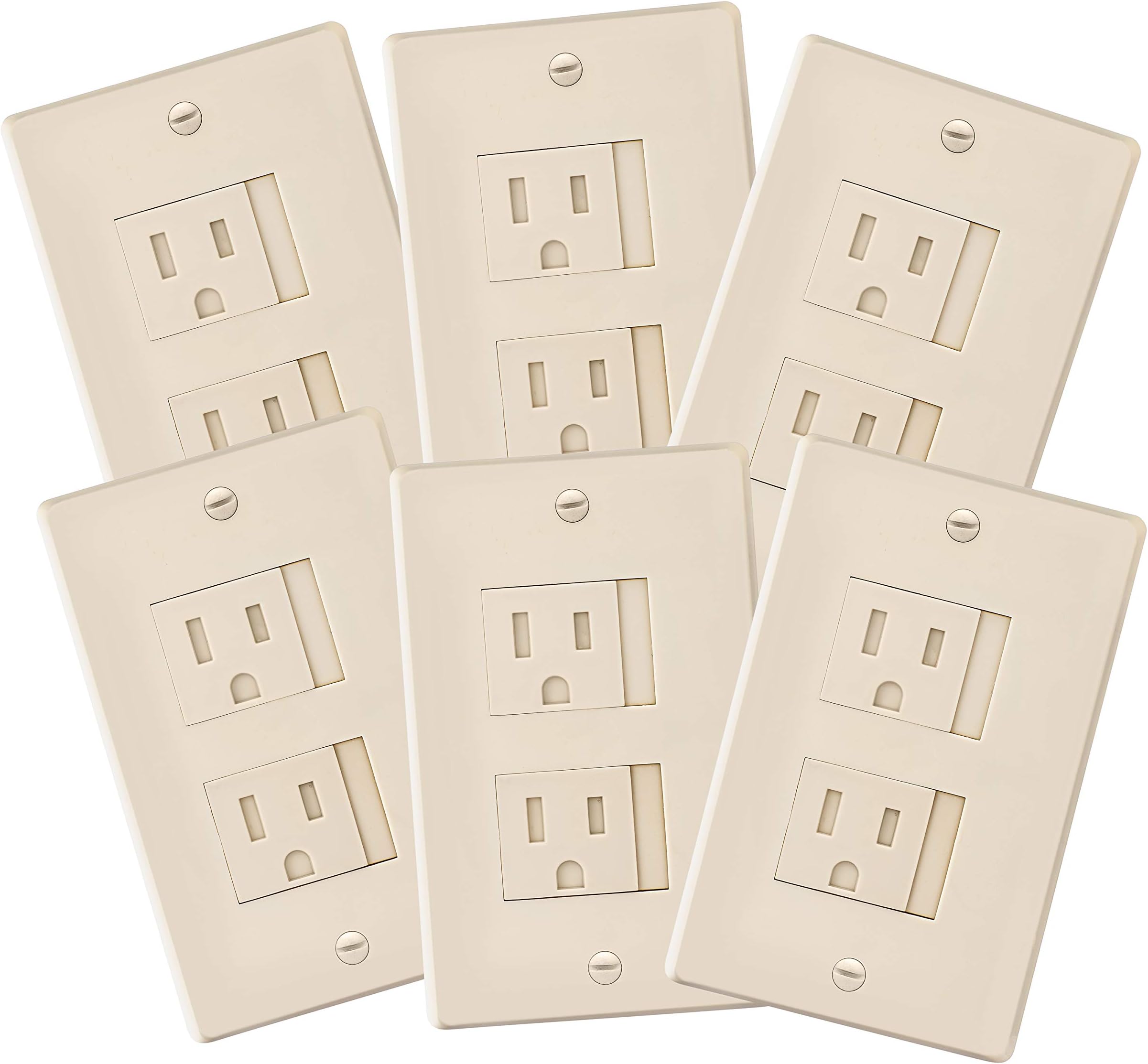 6Pack Safety Innovations SelfClosing (2 Screw) Decora