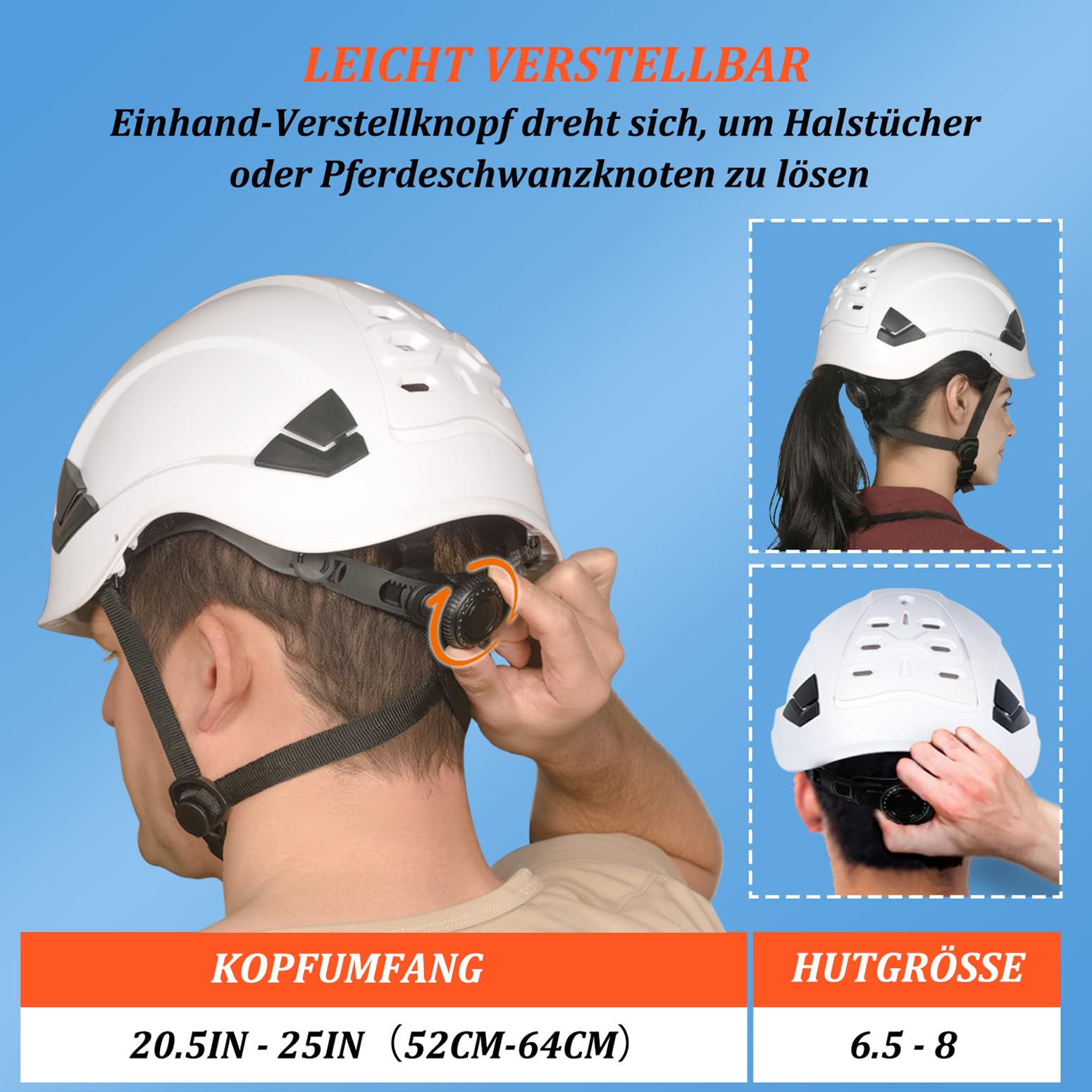 Schutzhelm Baustelle belüftet, bauhelme Erwachsene mit EN 397 Industriehelm, ANSI Z89.1 zugelassene arbeitshelm für Industrie und BAU