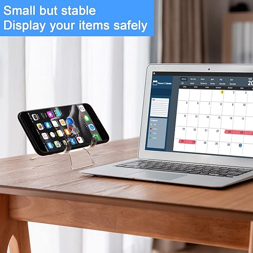 Miniatura 6 de Qunclay 72 soportes de exhibición de rocas, 3 tamaños, soportes de cristal para esfera, soporte de cristal acrílico para piedras, geodas de roca,