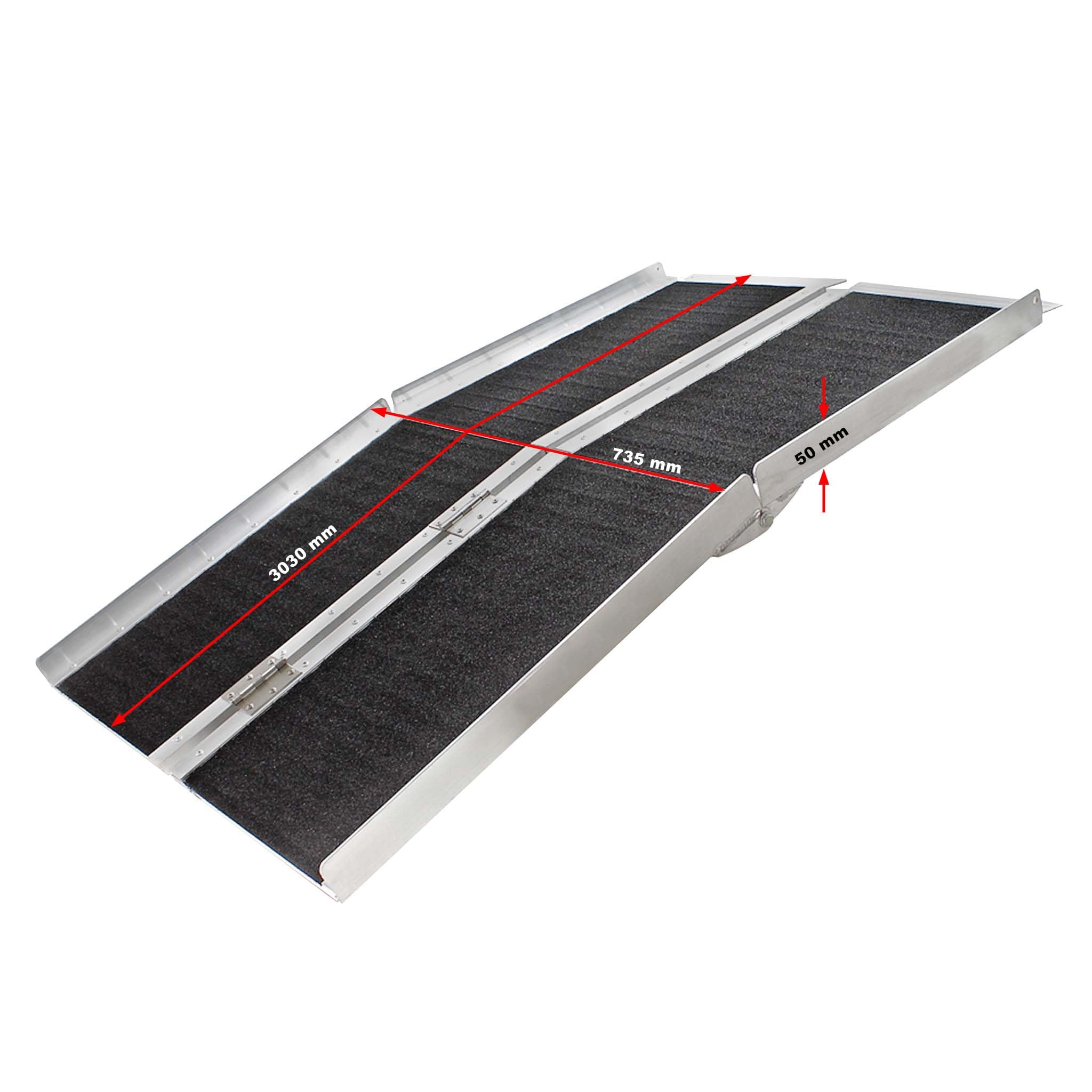 Rampa In Gomma Per Marciapiede Wiltec - 110x32x3.8 Cm, Portata 50t, Riflettente - Foto 4