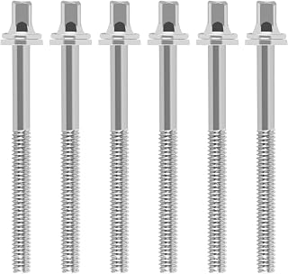 EASTROCK Drum Tension Rods Drum Screw 6 Pack 2 1/2 inch Percussion Replacement Accessory Drum Kit Screws (M5X65 mm)