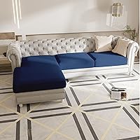 Vista 48 de EFELIM Funda de cojín seccional de 4 piezas para sofá en forma de L, funda elástica para sofá de 1, 2, 3 asientos, funda antideslizante para sofá