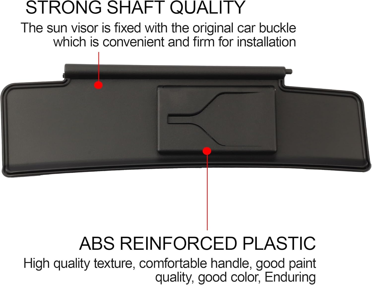 Dasbecan Front Right Passenger Side Sun Visor Built-in Mirror Compatible with 2006-2015 Mazda MX-5 Miata Replaces# NE51-69-270D-02 Black