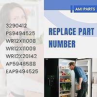 Vista 4 de AMI PARTS WR12X22183 Manija de puerta de refrigerador (negro) Sustituye WR12X11008 WR12X11009 WR12X20142 3290412 AP5948588 PS9494525 EAP9494525