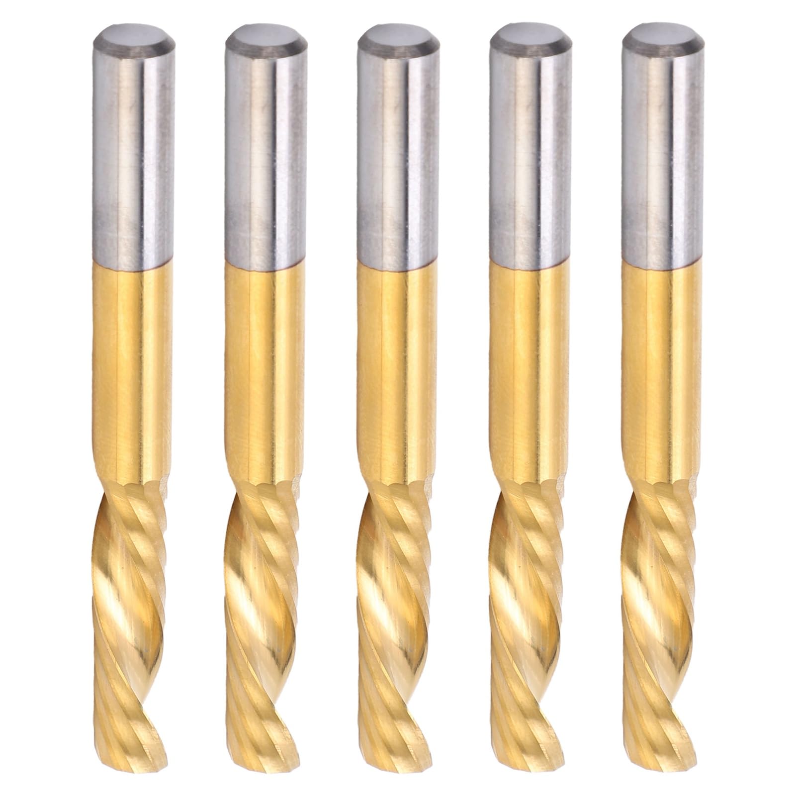 FTVOGUE Metal Nieżelazny Frez Palcowy, 6x25x60 Mm Ti Powlekany 1 Ostrze