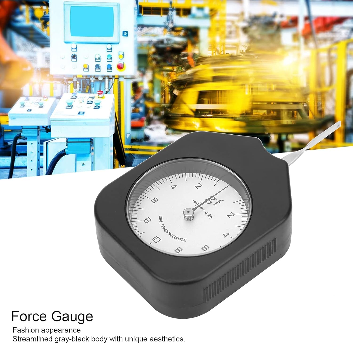 Mxzzand Gram Tension Meter Dial Tension Meter Pressure Pull Tester Switch Force Single Needle 10G for Measuring