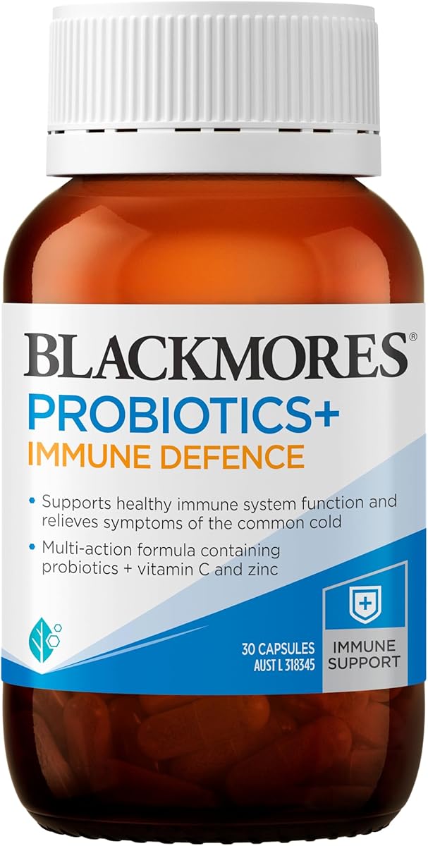 Blackmores Probiotics + Immune Defence | Supports Gastrointestinal System & Immune System Health | 30 Capsules