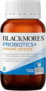 Blackmores Probiotics + Immune Defence | Supports Gastrointestinal System & Immune System Health | 30 Capsules