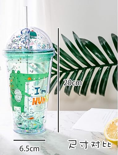 Miniatura 3 de Vasos de unicornio con pajita para fiestas infantiles, vasos de viaje, tazas de café helado, vaso de plástico reutilizable, botella de agua Gfit