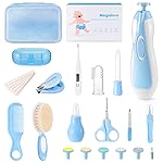 Megainvo Baby Grooming Kit, 24 Pcs Baby Care Kit, Baby Nail Trimmer Set with Light, Newborn Nursery Baby Essential Care Kit Nail Clippers Hair Comb Brush Infant for Neewborn Boys Girls