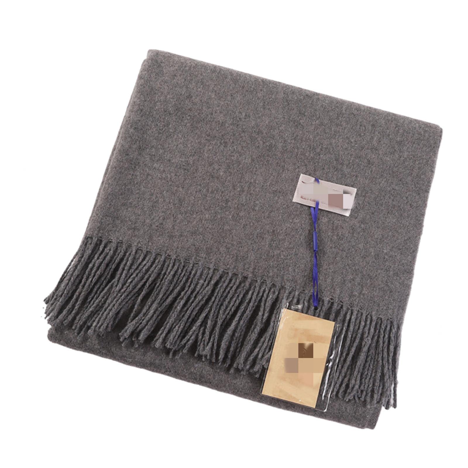 UKKO Sciarpa Sciarpe di Lana di Colore Solido con La Lana con Nappa Donne Inverno Spessa Calda Sciarpa Coperta Calda