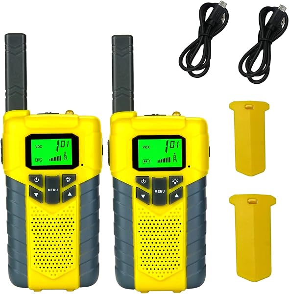 inYYTerトランシーバー 2台セット T667 USB充電式 VOXハンズフリー LED内蔵電灯 小型 軽量 特定小電力 さくらまつりアウトドア 花見 おやこかんけい 免許資格不要使用できる 総務省技術基準適合商品 - 5