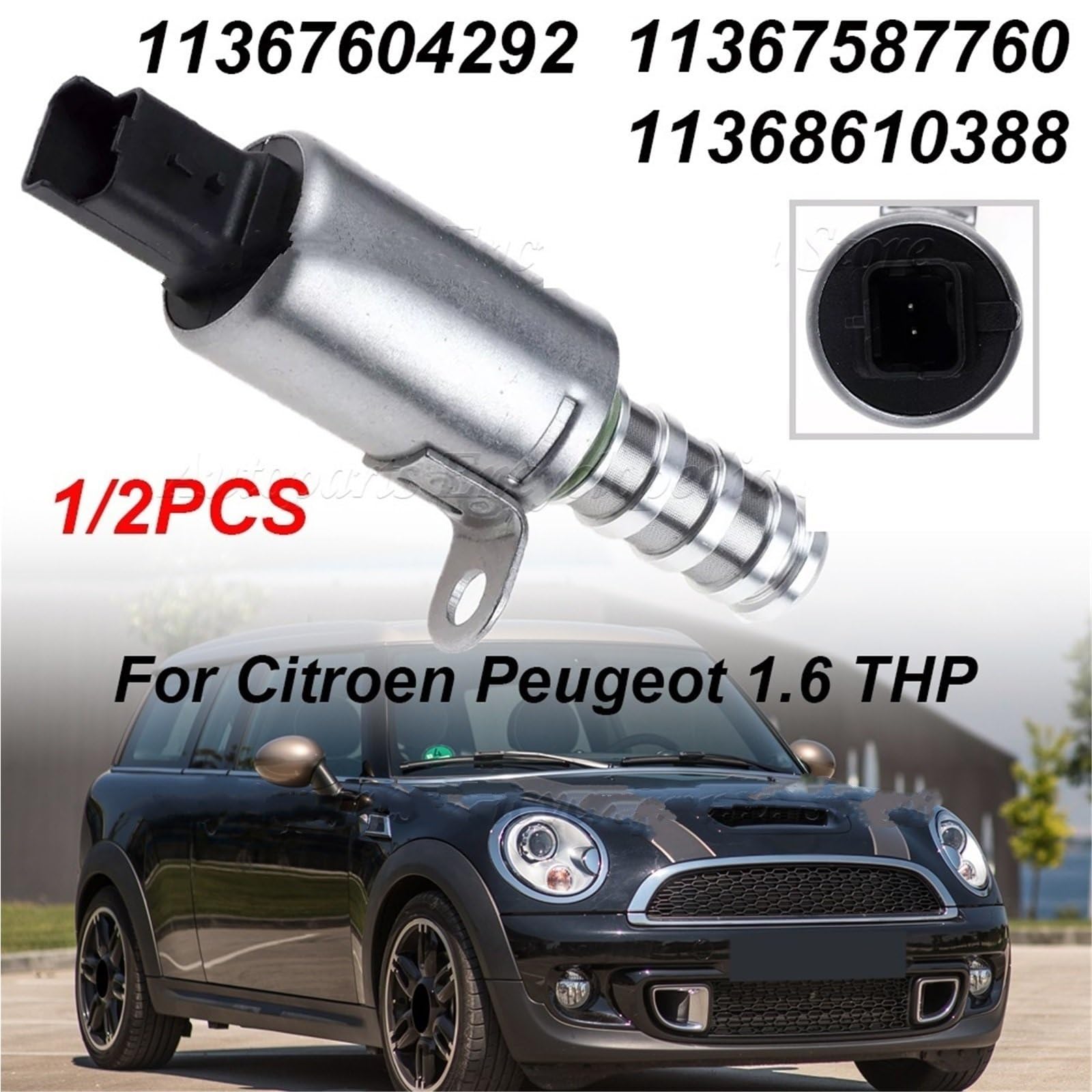 11367587760 11367604292 Elettrovalvola di Controllo della Fasatura Variabile delle Valvole 1922V9 per Citroen per Peugeot 1.6 Thp Valvola di Sfiato Carburante