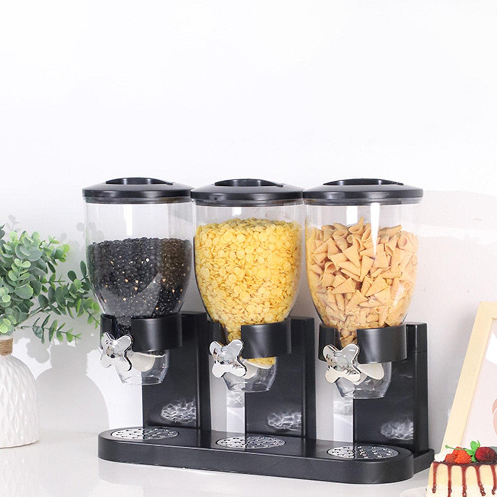 Müsli Spender Behälter Müsli Frisch Frühstück Haferflocken Lebensmittel Aufbewahrung Schwarz