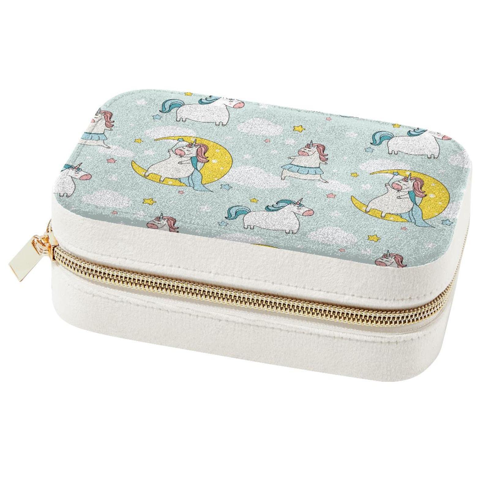 Boîte à bijoux de voyage licorne en finitions soignées pour vos écrins