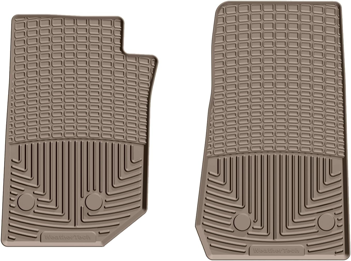 WeatherTech All-Weather Floor Mats for Jeep Wrangler 2-Door, Wrangler JK 2-Door, Wrangler JK Unlimited 4-Door - 1st Row (W321), Black