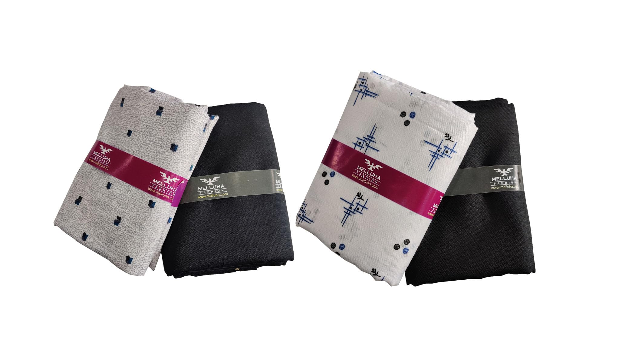 Melluha Fashion Raymond Shirt & Pant Unstitched Combo Set – Comfortable & Stylish for Everyday Wear (2-Piece Set)