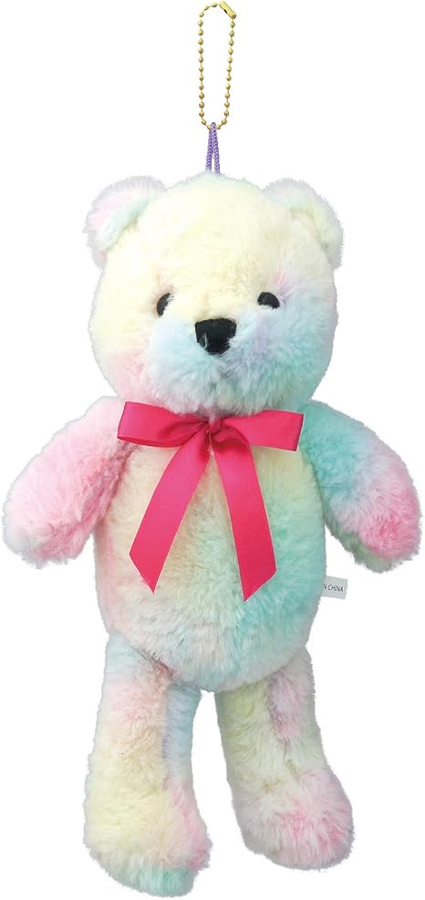 Amazon Co Jp ジップコーポレーション キーホルダー かわいい ぬいぐるみ アニマル マスコット くま レインボー 875 ホーム キッチン