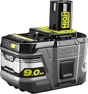 RYOBI18-Volt ONE+ Lithium-Ion 9.0 Ah LITHIUM+ HP High Capacity Battery - P194 - Bulk Packaged