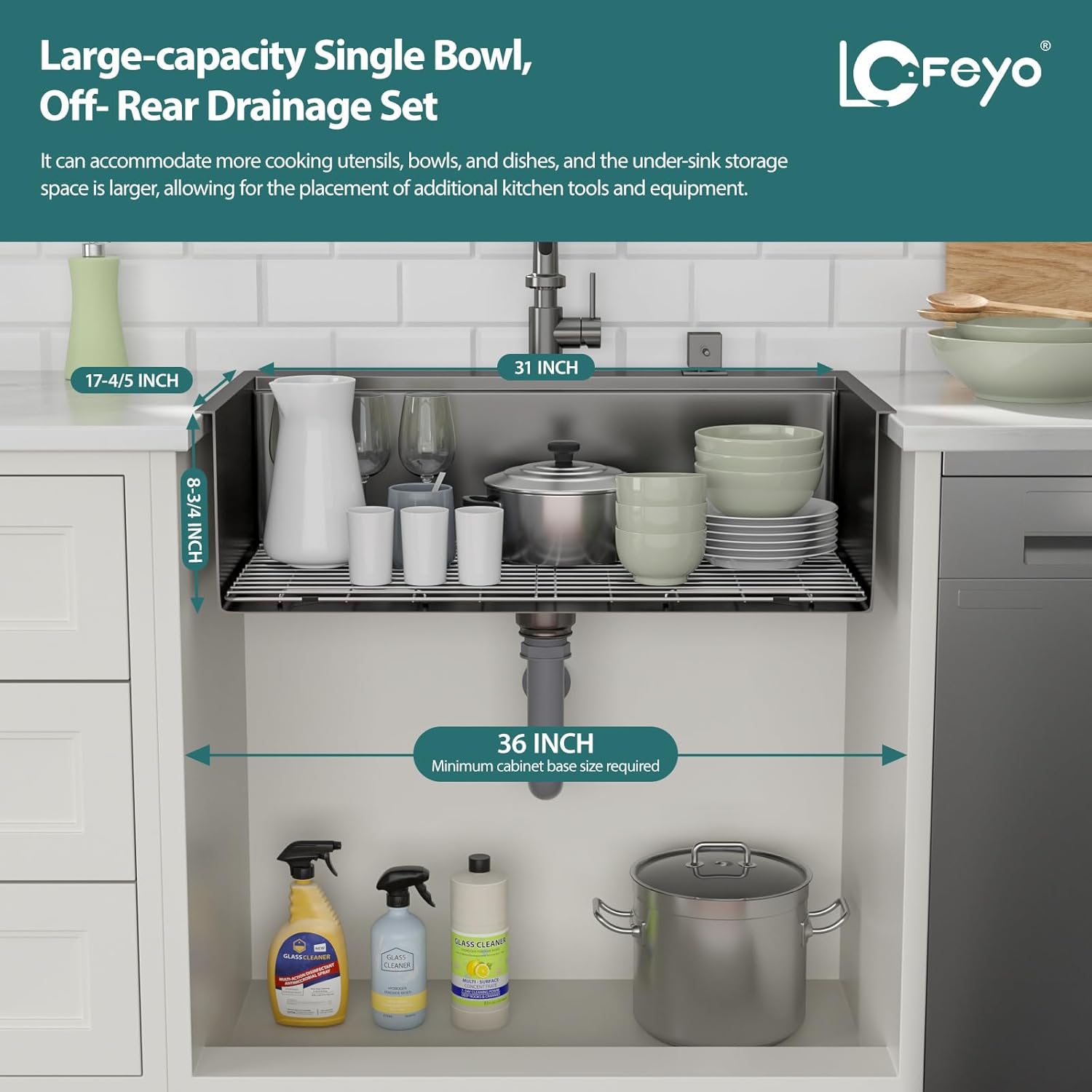 33x19 Inch Black Drop In Kitchen Sink Workstation Nano Coating 304 Stainless Steel 16 Gauge Handmade Top mount Single Bowl Deep Modern Basin