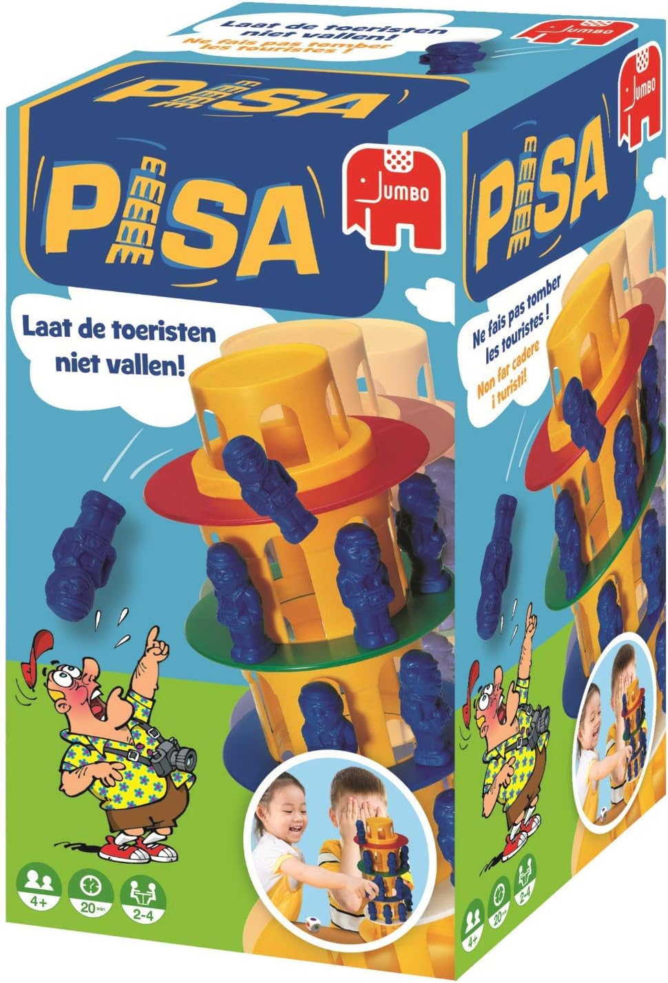 Jumbo 00108 The Tower of Pisa Game, Multicoloured