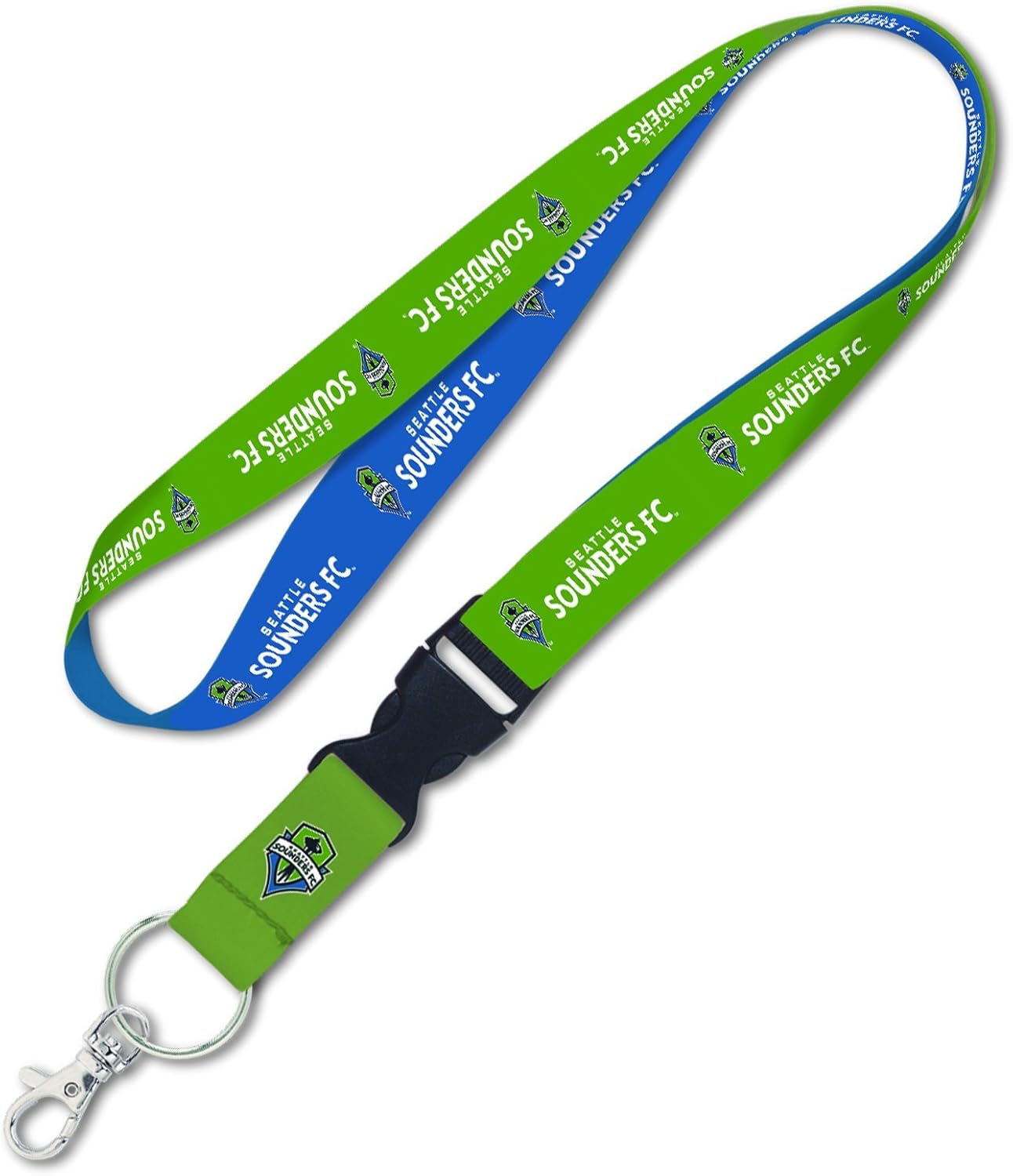 MLS Seattle Sounders Lanyard with Detachable Buckle, 1-Inch