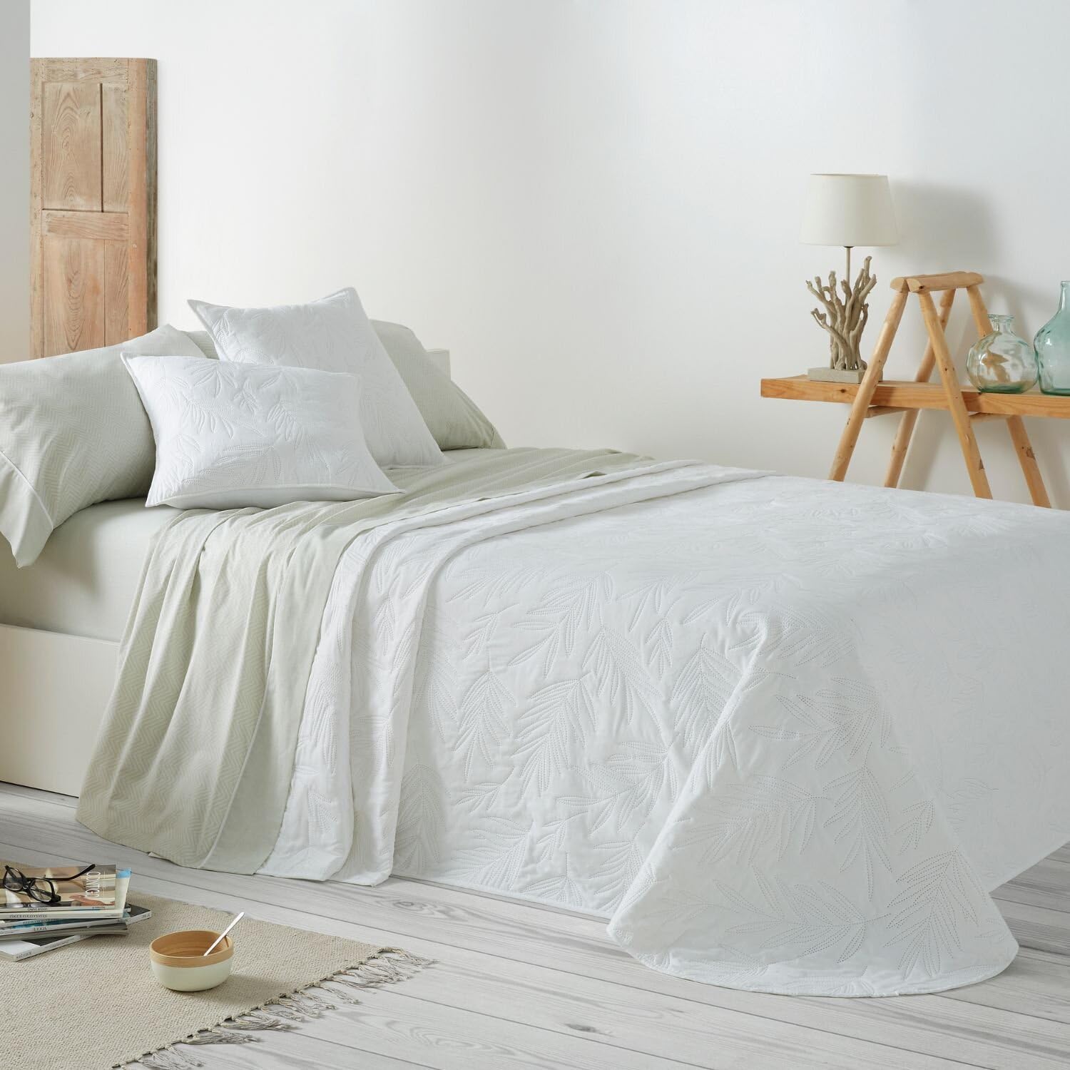 Burrito Blanco | Colcha 100% Poliéster Cama 90 Blanco