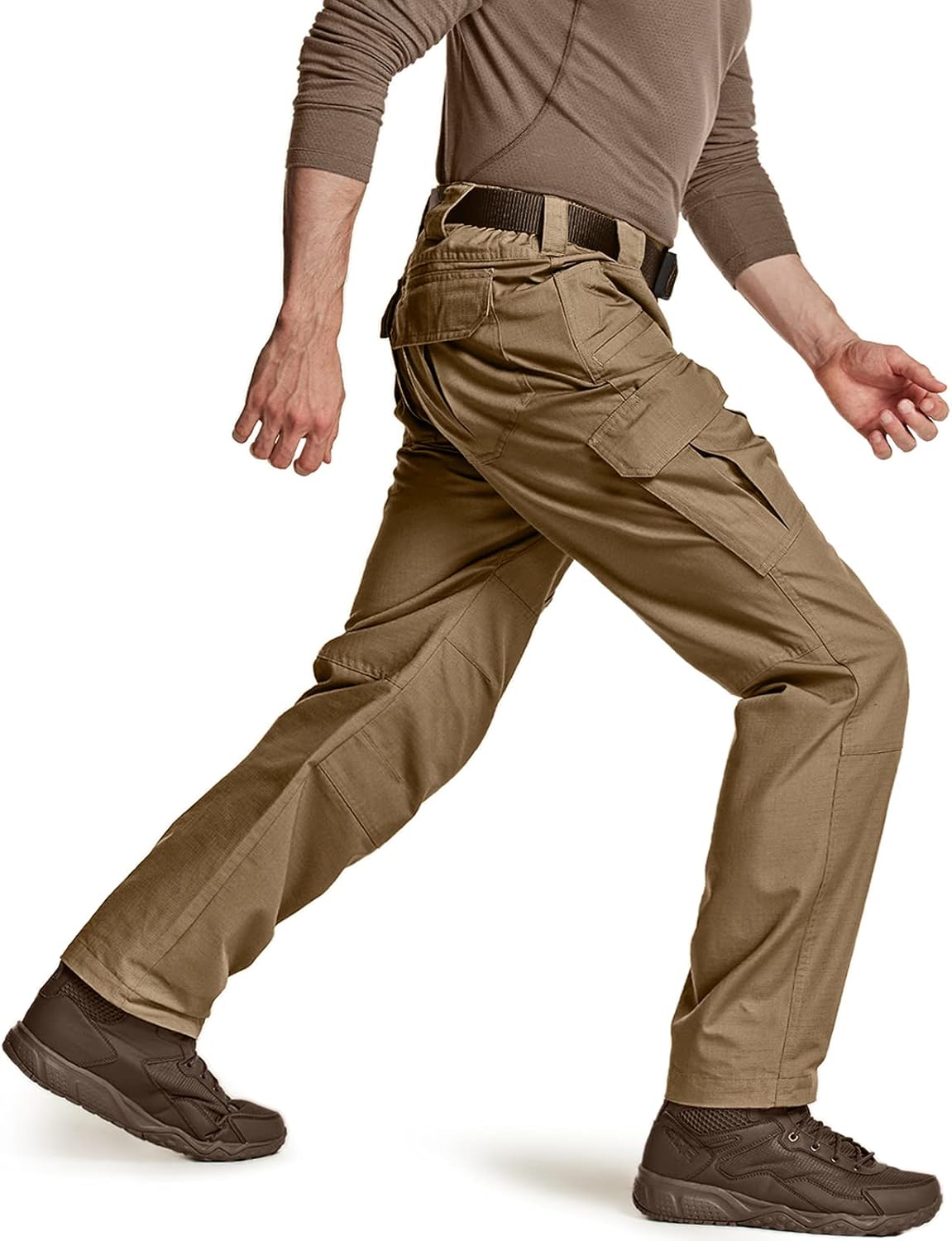 CQR Men's Tactical Pants, Water Resistant Ripstop Cargo Pants, Lightweight EDC Hiking Work Pants, Outdoor Apparel : Clothing, Shoes & Jewelry