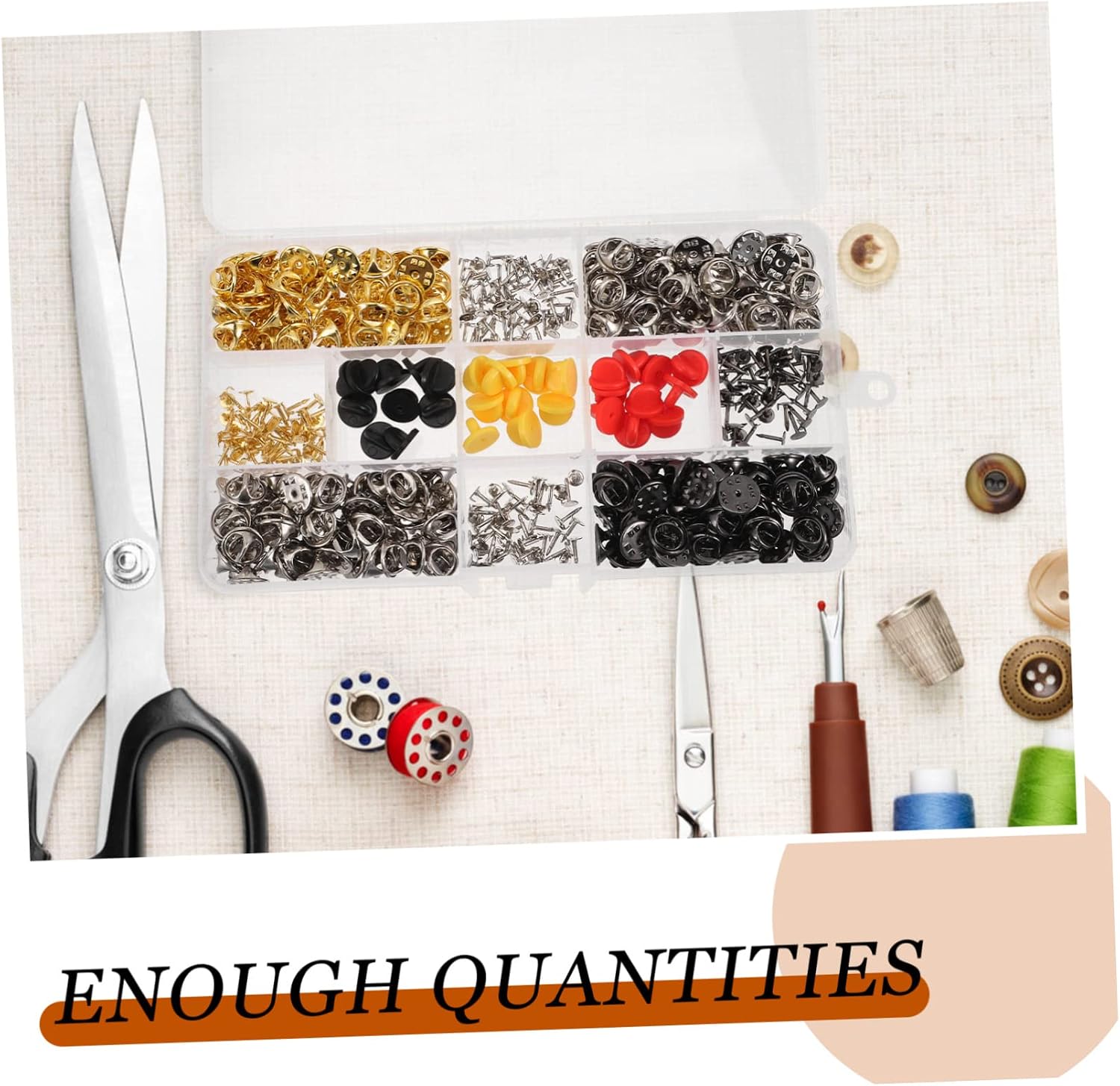 LIFKOME 430pcs Brooch and Clutch Back Tie Tacks for Jewelry Making Metal Badge Backing Fasteners Smooth Opening Easy to Use Brooch Findings for Crafts