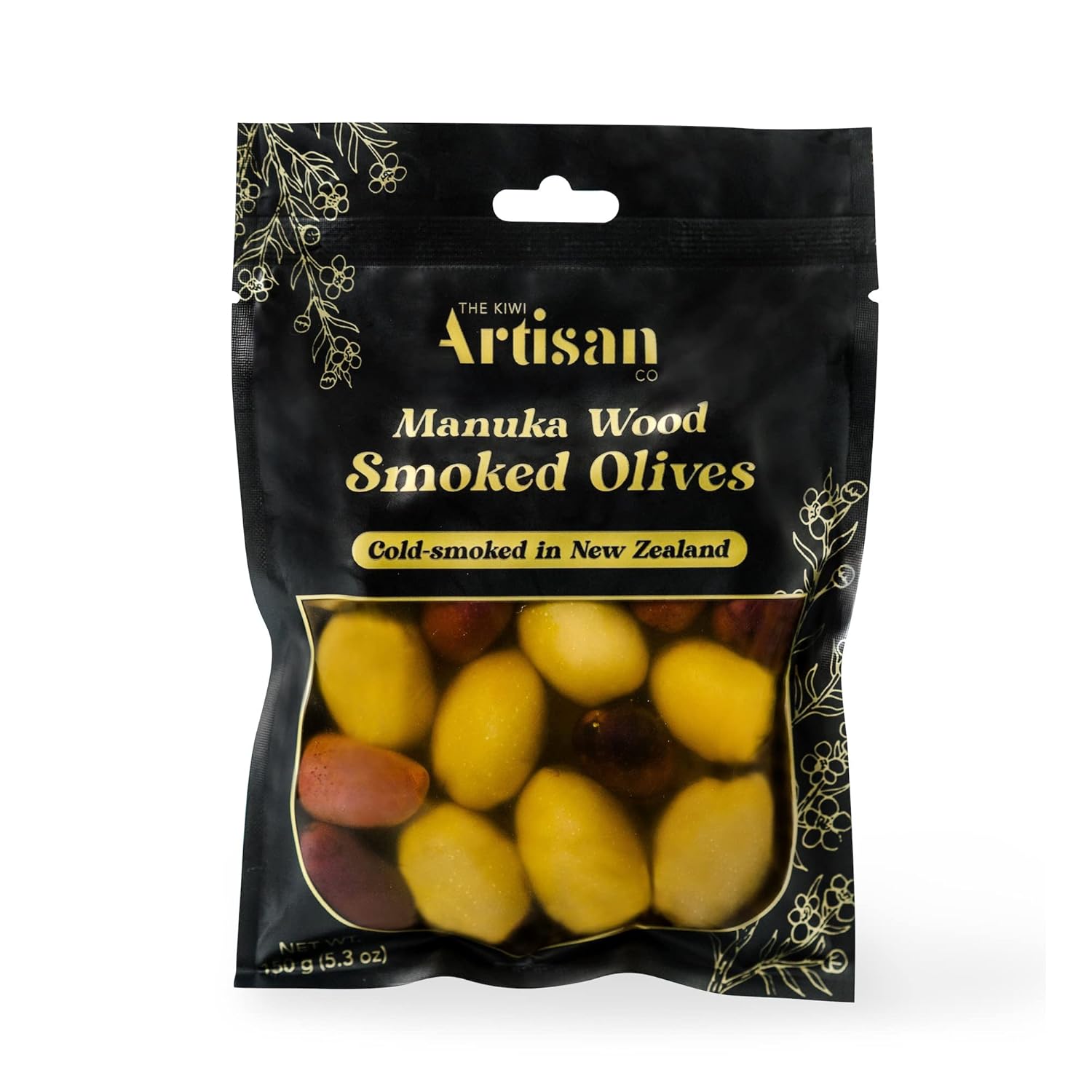 Kiwi Artisan Flavored Snack Olives, Whole Green & Kalmata