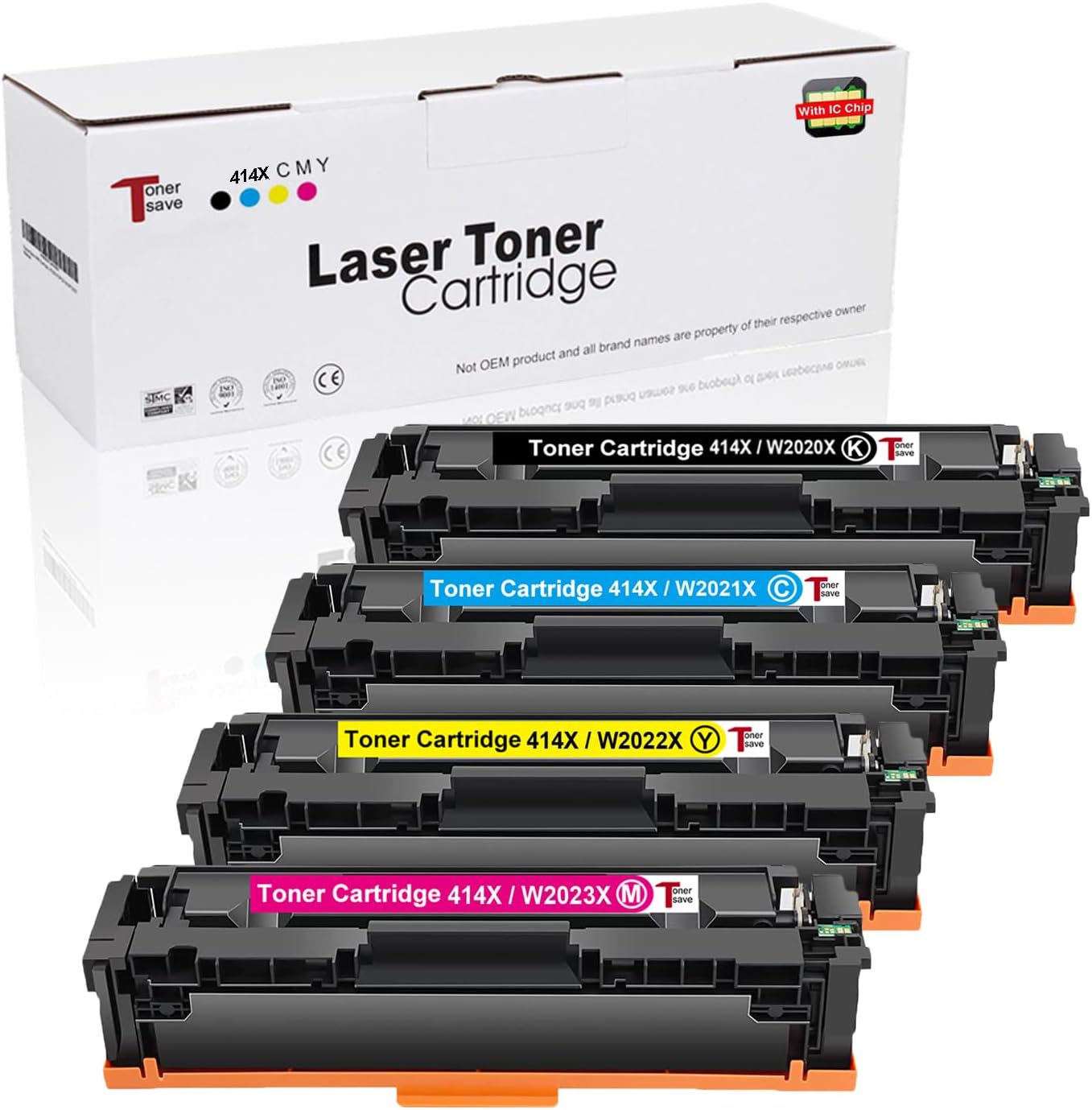 Toner Compatibile 414A Senza Chip Per Color Laserjet Pro Mfp M454454dn M454dwm479m479dwm479dnm479fdw C~p180030642 - Foto 2
