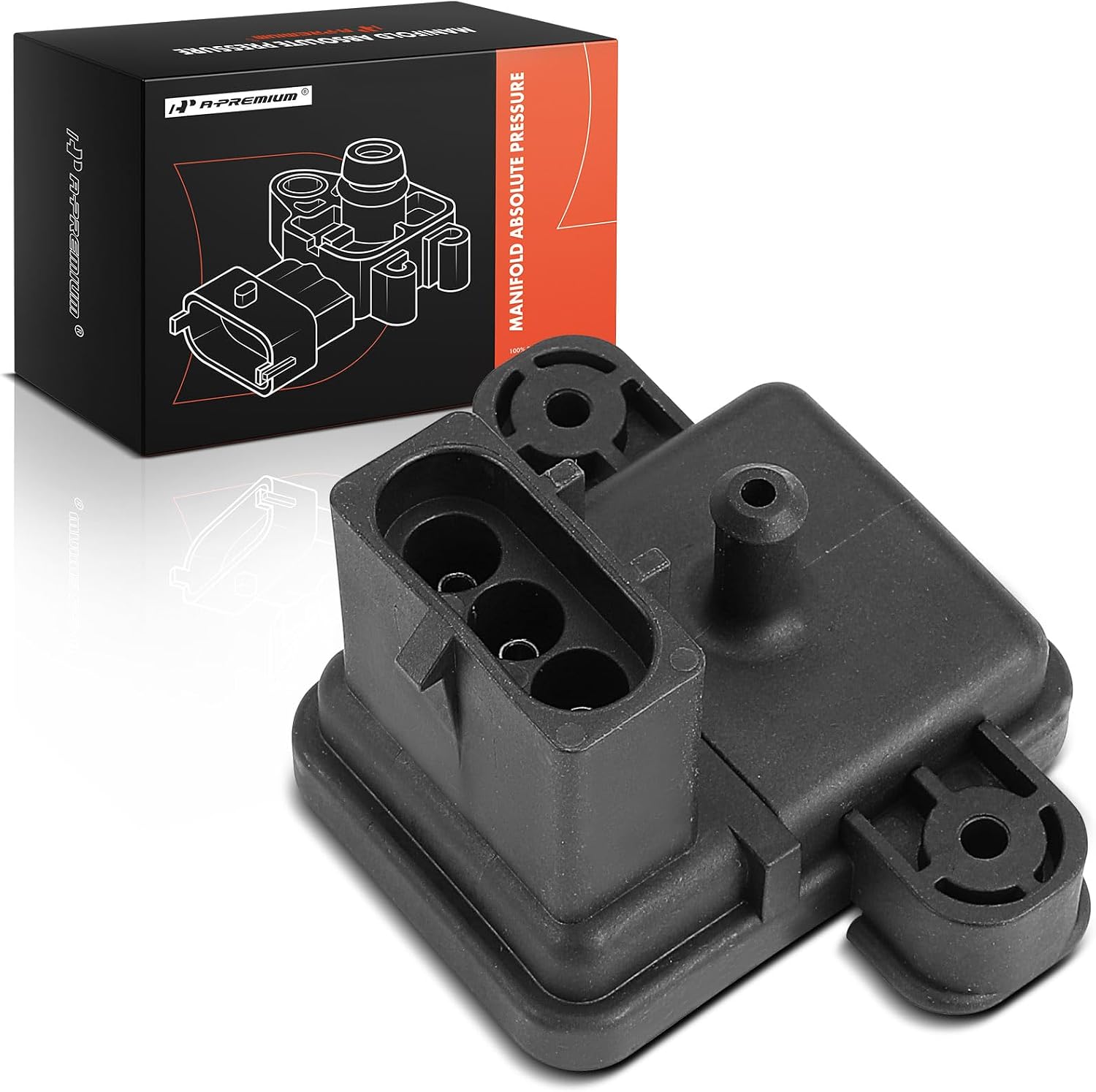 A-Premium Manifold Pressure (MAP) Sensor [3 Pins] Compatible with Dodge Grand Caravan, Ram 50, Charger, Dakota & Chrysler Town & Country, LeBaron, New Yorker & Plymouth Acclaim, Grand Voyager