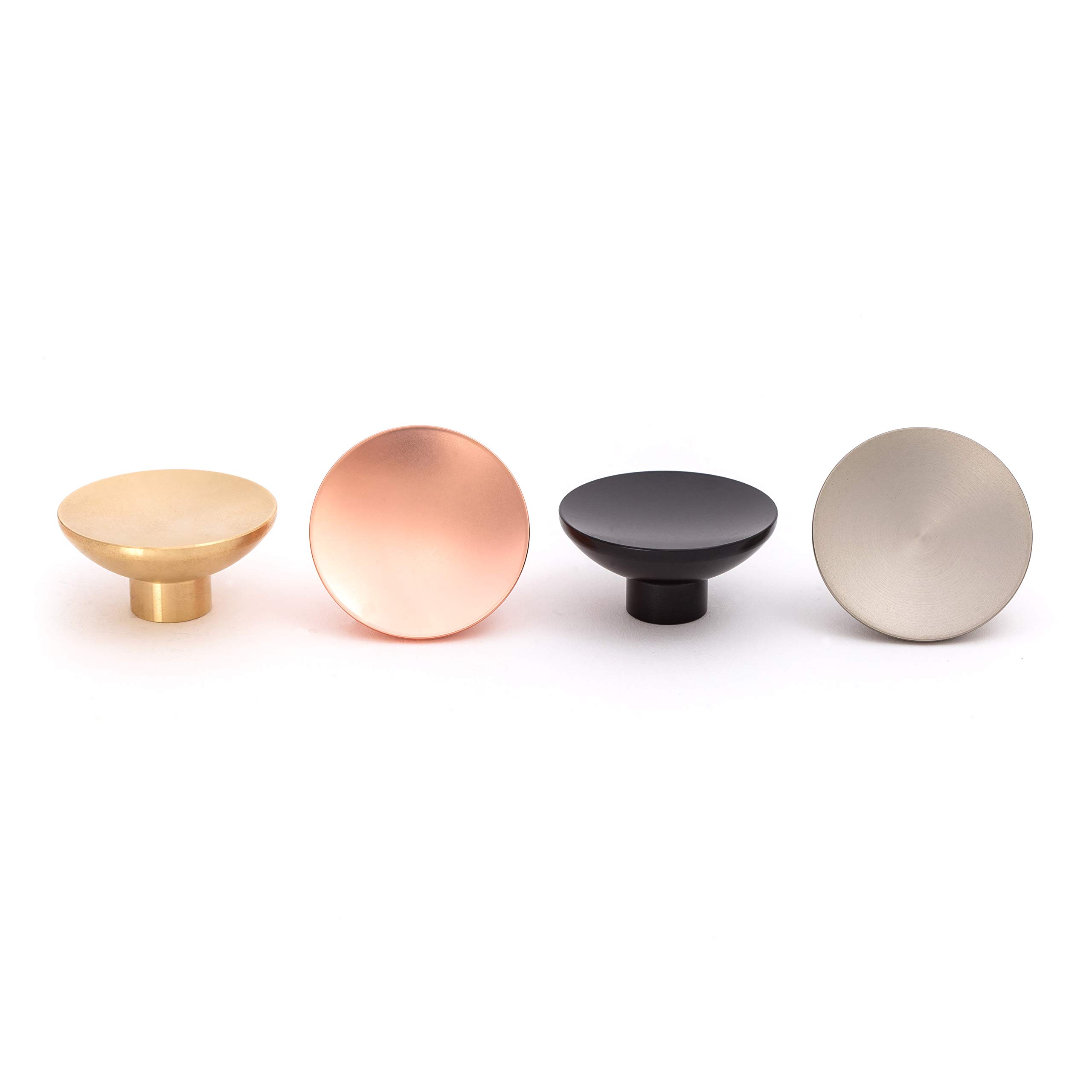 The Hairpin Leg Co. [HLC] Furniture Knobs - Modern Furniture Hardware - Cupboard Cabinet Handles Drawer Pulls [40mm/Industrial Nickel]