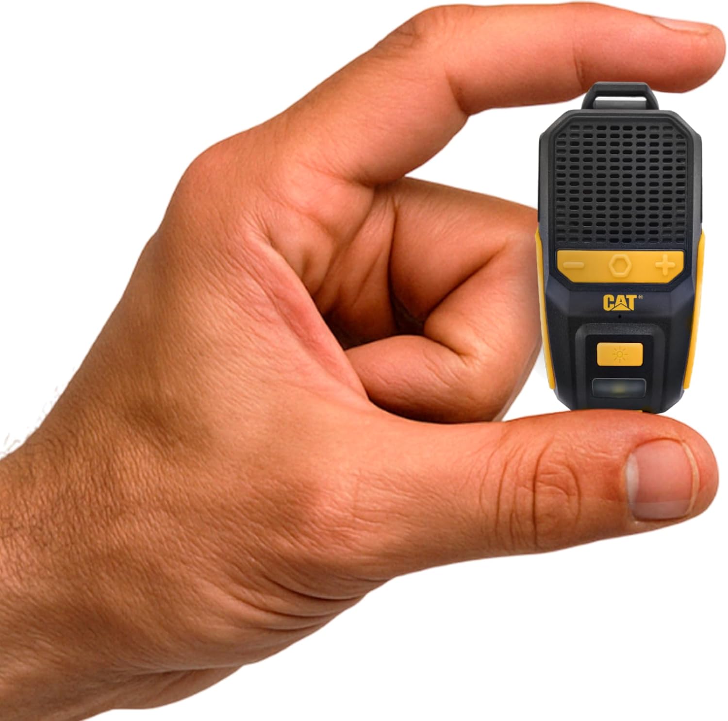 CAT Wearable Bluetooth Speaker | Clip-On Speaker with Built-in Mic for Jobsite, Construction, Outdoor | Water-Resistant | Hands-Free Calls & Music