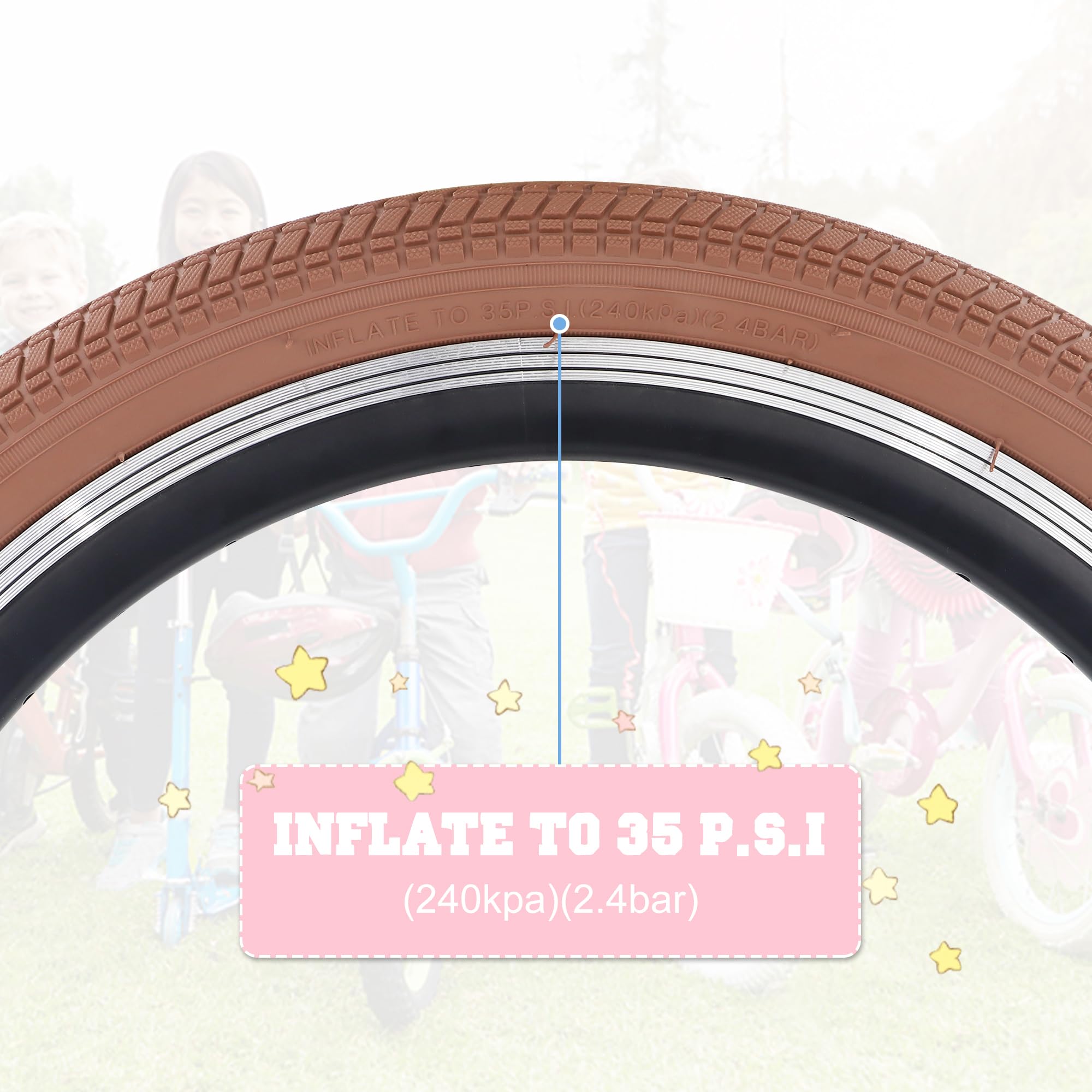 Amazon.co.jp: BALINGE 16 自転車用タイヤ 2パック 16 x 2.125 16