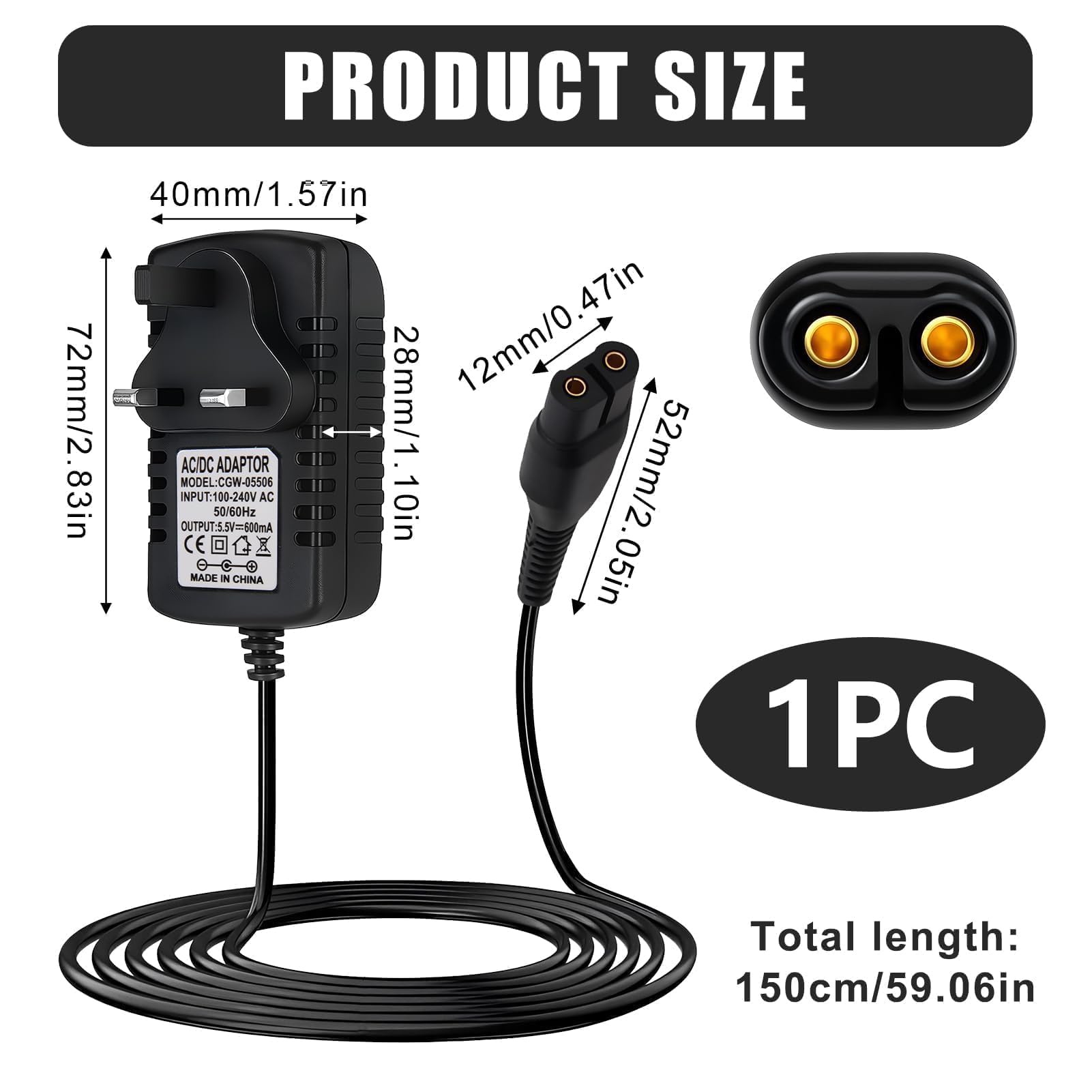 Chargeur pour électroportatif, Convient pour Kärcher wv1, wv2, wv2,wv51, wv55, wv55r, wv60