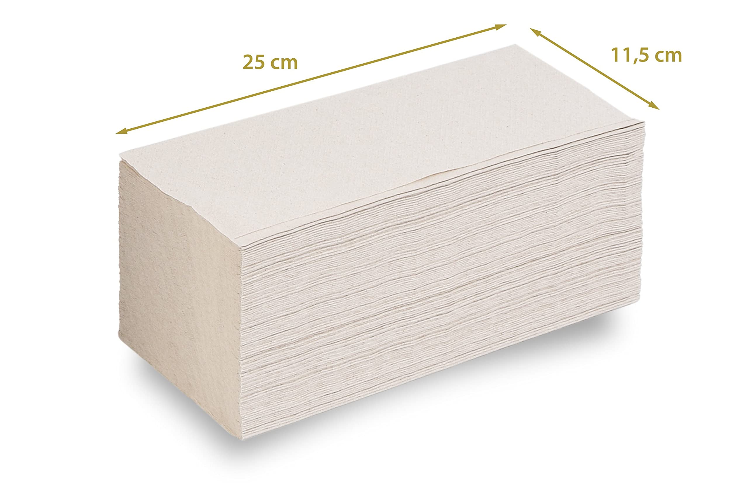 Hypafol Papierhandtücher für Spender | Recycling, 1-lagig, 25 x 23 cm | 10.000 Blatt | ZZ-Falz geeignet für Handtuchspender in Toiletten, Büros, Praxen und Studios