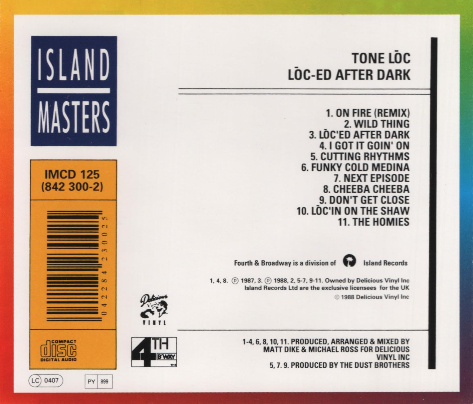 Tone Loc/Loc/ed After Dark