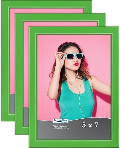 Miniatura 13 de Icona Bay Marcos de fotos de 11 x 14 pulgadas (morado, paquete de 3), marcos de madera maciza estilo escandinavo para fotos, colección Pizzazz