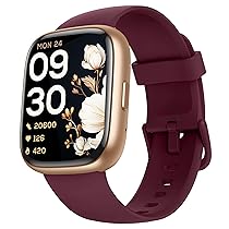 KALINCO Alexa Smartwatch, IP68 Orologio Uomo Donna, Chiamate Bluetooth, 100+ Modalità Sport, Frequenza Cardiaca, Stress, Ossigeno, Promemoria Salute, Regalo Android iOS