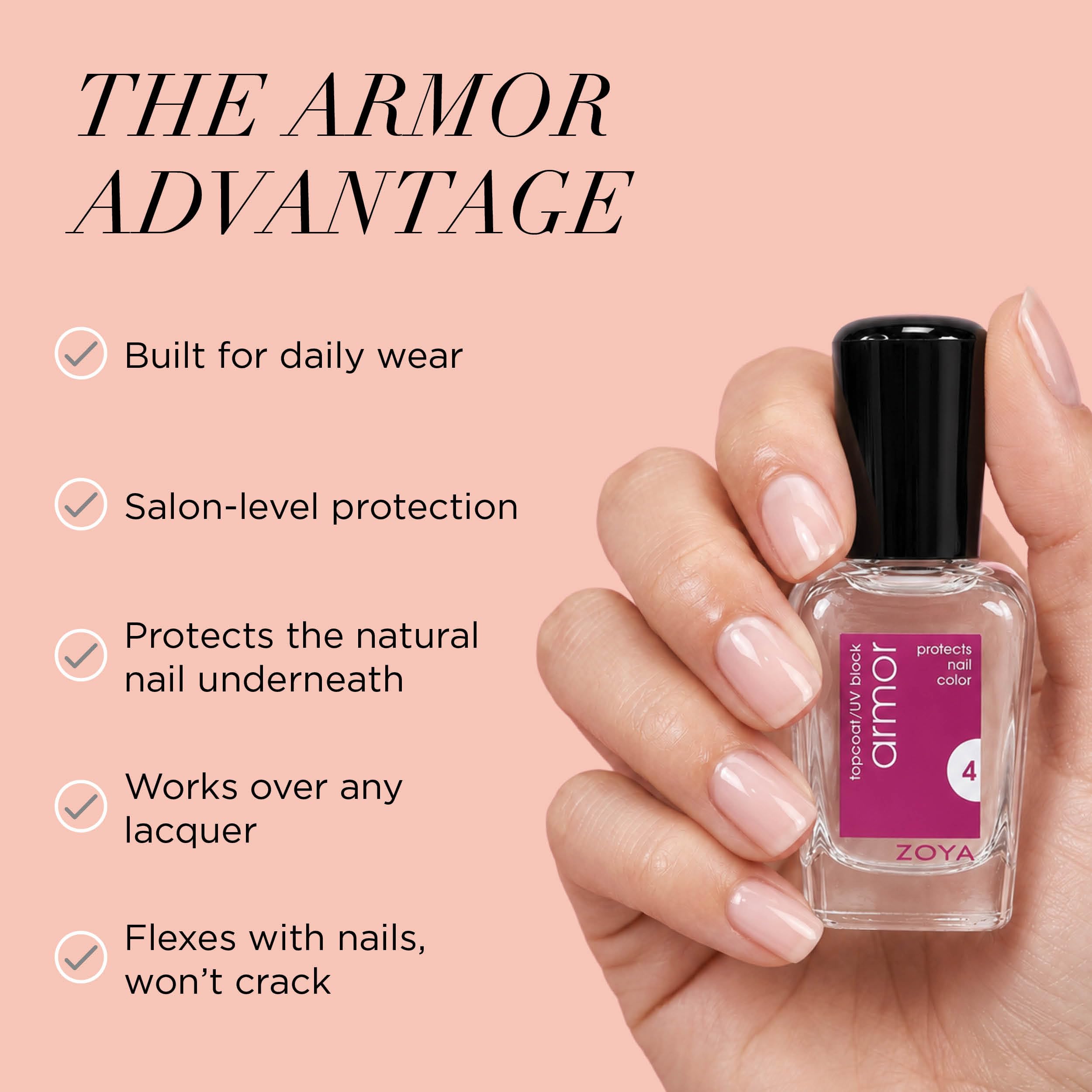 Amazon | ZOYA ゾーヤ アーマートップコート 15ml 爪にやさしいトップ