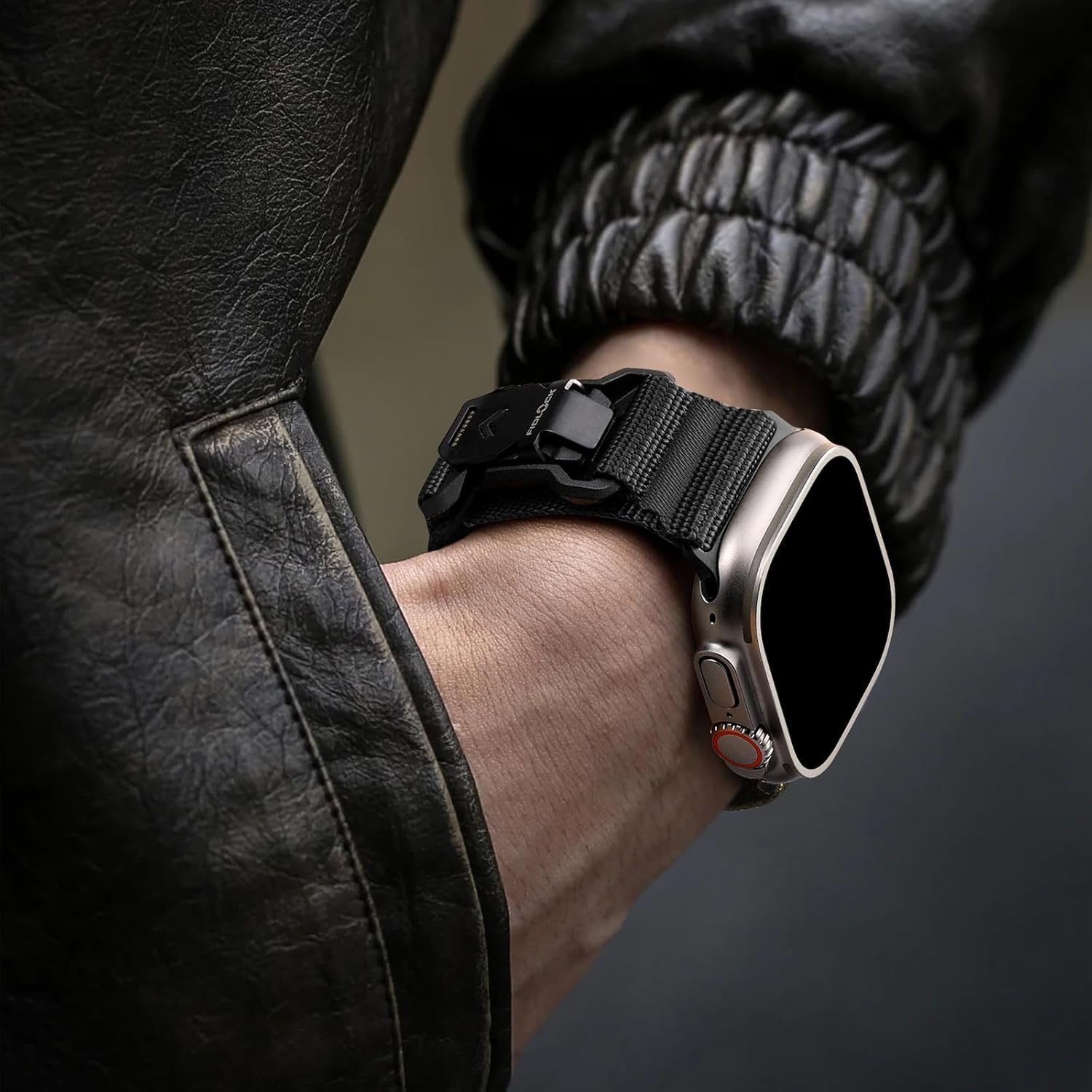 Bandletic Compatible with Apple Watch Ultra Band - for Men, Wide Nylon Sport Loop with Magnetic Fidlock V-Buckle for iWatch 49mm(Ultra 3/2/1),46mm(11/10),45mm(9/8/7),44mm(SE3/SE2/SE/6/5/4),42mm(3/2/1) - Image 9